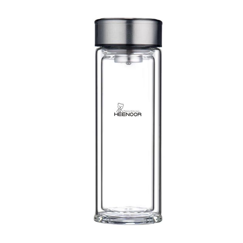 Xeno Double-Wall Glass Tea Infuser Bottle 315ml