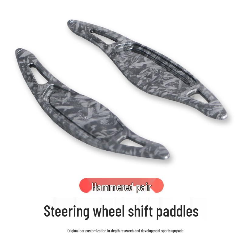 Kia Stinger Carbon Fiber Paddle Shifters - Forged Pattern Interior Upgrade