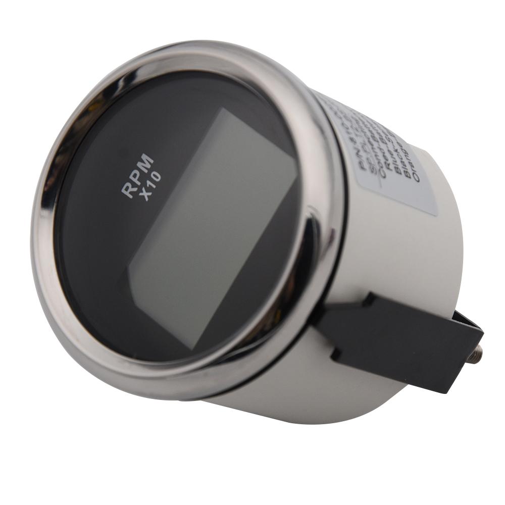 52mm Outboard Engine Tachometer Gauge with Hour 0~9990 RPM Meter For Marine Car Motor Tacho Motorcycle Digital Speedometer