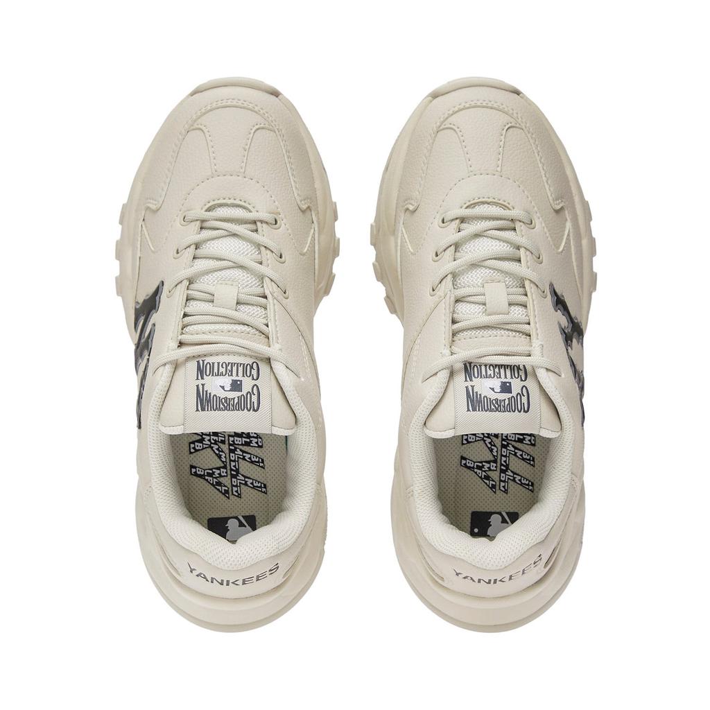 MLB Big Ball Chunky Height Increasing Low top Chunky Sneakers Unisex Ivory White 3ASHC015N-50IVS