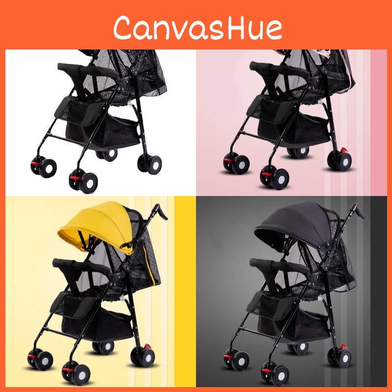 Stroller Ultra Kids Lightweight Foldable Convertible Seat One Button Rotation