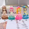 Silicone Candle Moulds Clay Mould Crafts Molds Baking Tool Princess Shape Non-stick Silicone Material for Kitchen Baking