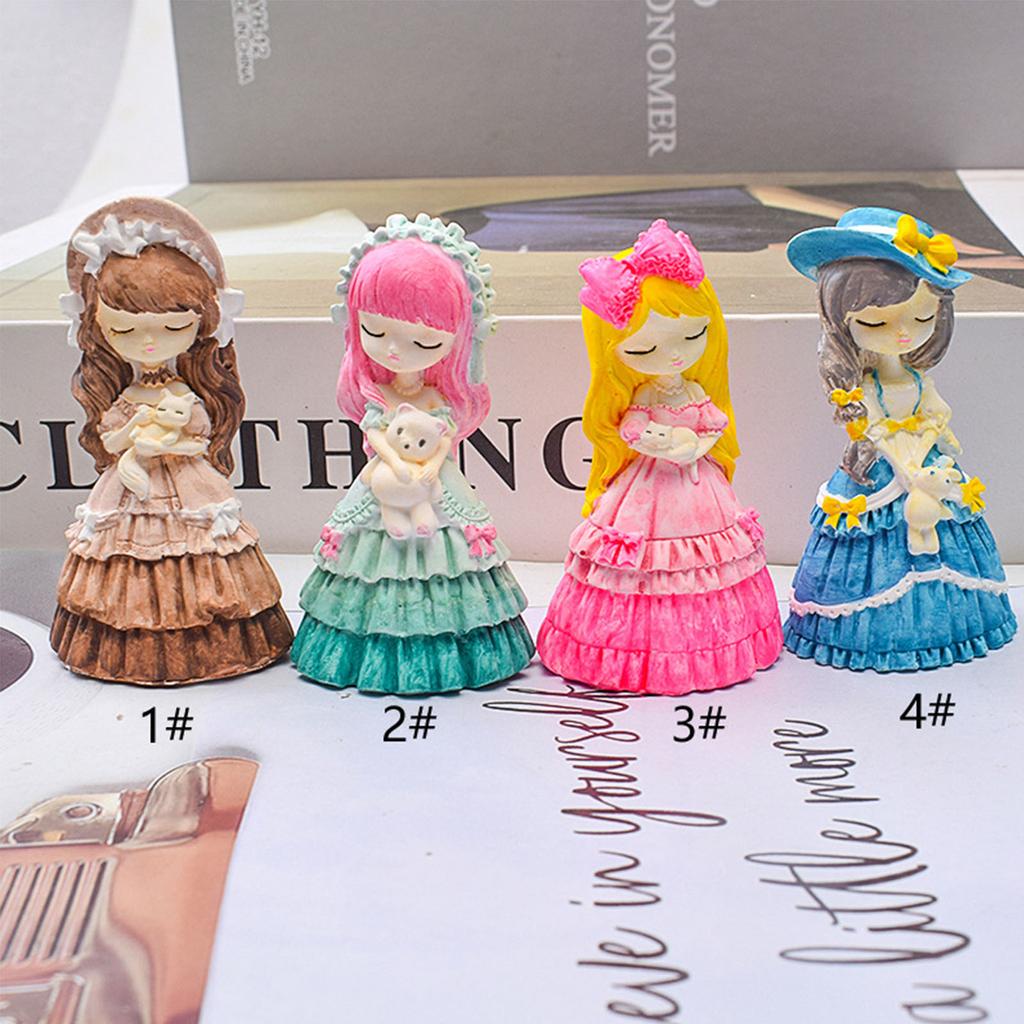 Silicone Candle Moulds Clay Mould Crafts Molds Baking Tool Princess Shape Non-stick Silicone Material for Kitchen Baking