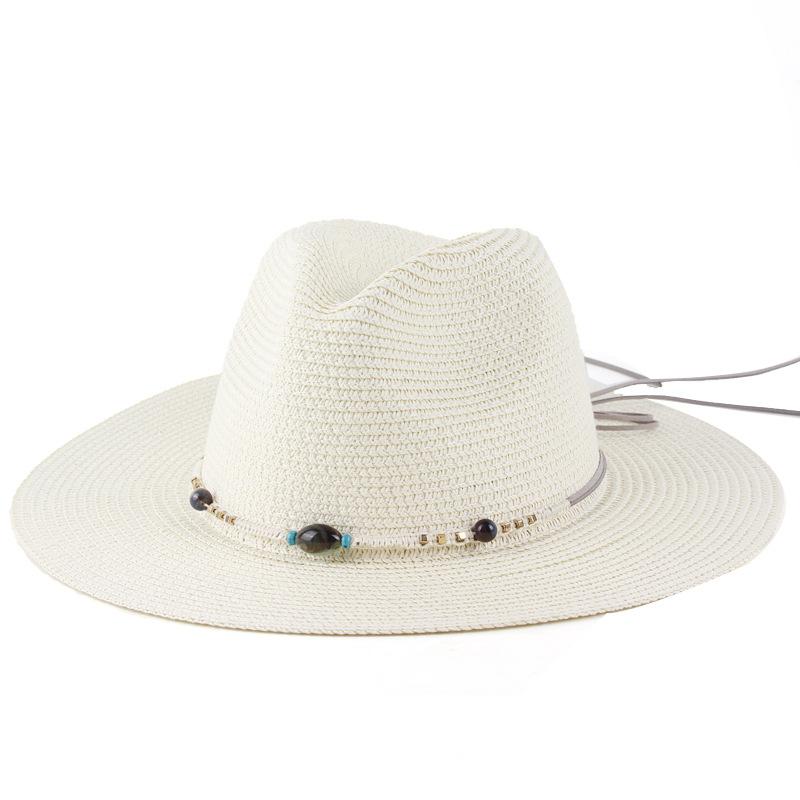 Multi-color Optional Simple Fashion Spring and Summer Women Panama Straw Hat Gentleman's Top Hat Travel Visor