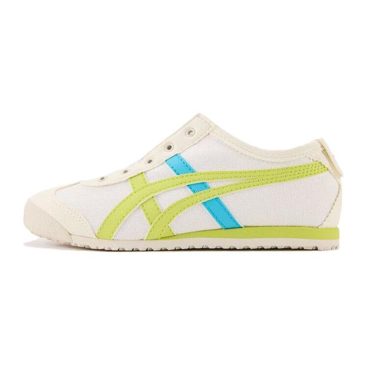 Onitsuka Tiger Mexico 66 Synthetic Leather Fabric Durable Low-Top Casual Shoes Kids sneaker Light-Green 1184A085-109