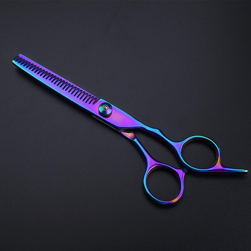 Stainless Steel Barber & Hairdressing Scissors Set: Flat Tooth & Thinning Options