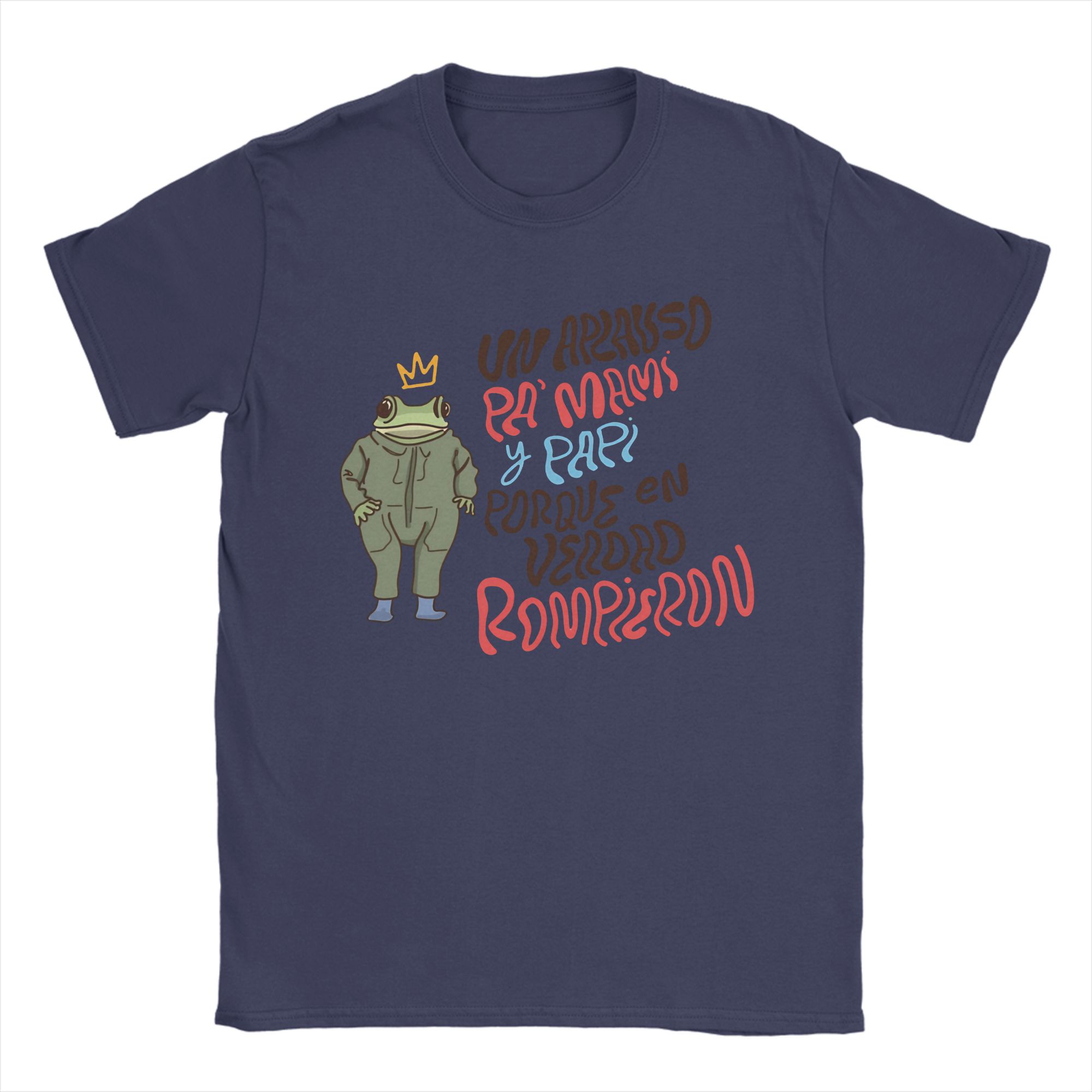

Unisex TShirts Bad Bunny Un Aplauso Pa Mami y Papi Frog Funny Cotton Tee Shirt Short Sleeve T Shirt Crew Neck Tops Plus Size 4XL