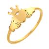 Kinitial Stainless Steel Scissors Egypt Eye of Ra Ghost Bee Gun Finger Knuckle Ring Women Wedding Party Jewelry Birthday Gift