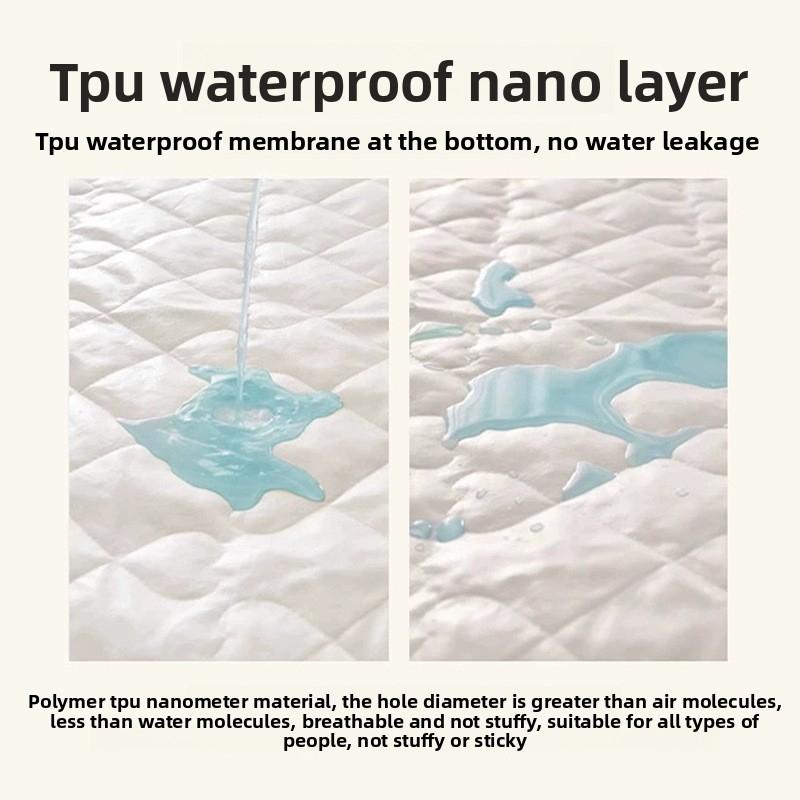 Waterproof Urine Barrier Quilted Mattress Pad for Home Bedroom Dormitory Soft Cushion Bed Protector Non-Slip Mat