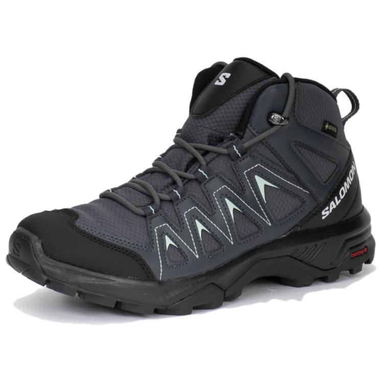Salomon X Braze Mid Gtx Comfortable Versatile Non-Slip Wear-Resistant Waterproof Hiking Shoes Women Hiking Shoes Black 471811