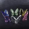 Ali di farfalla Crystal Papillon che svolazzano Vetro Farfalla Portafortuna Ornamenti Decorazione Casa Artigianato Accessori Regalo di Compleanno