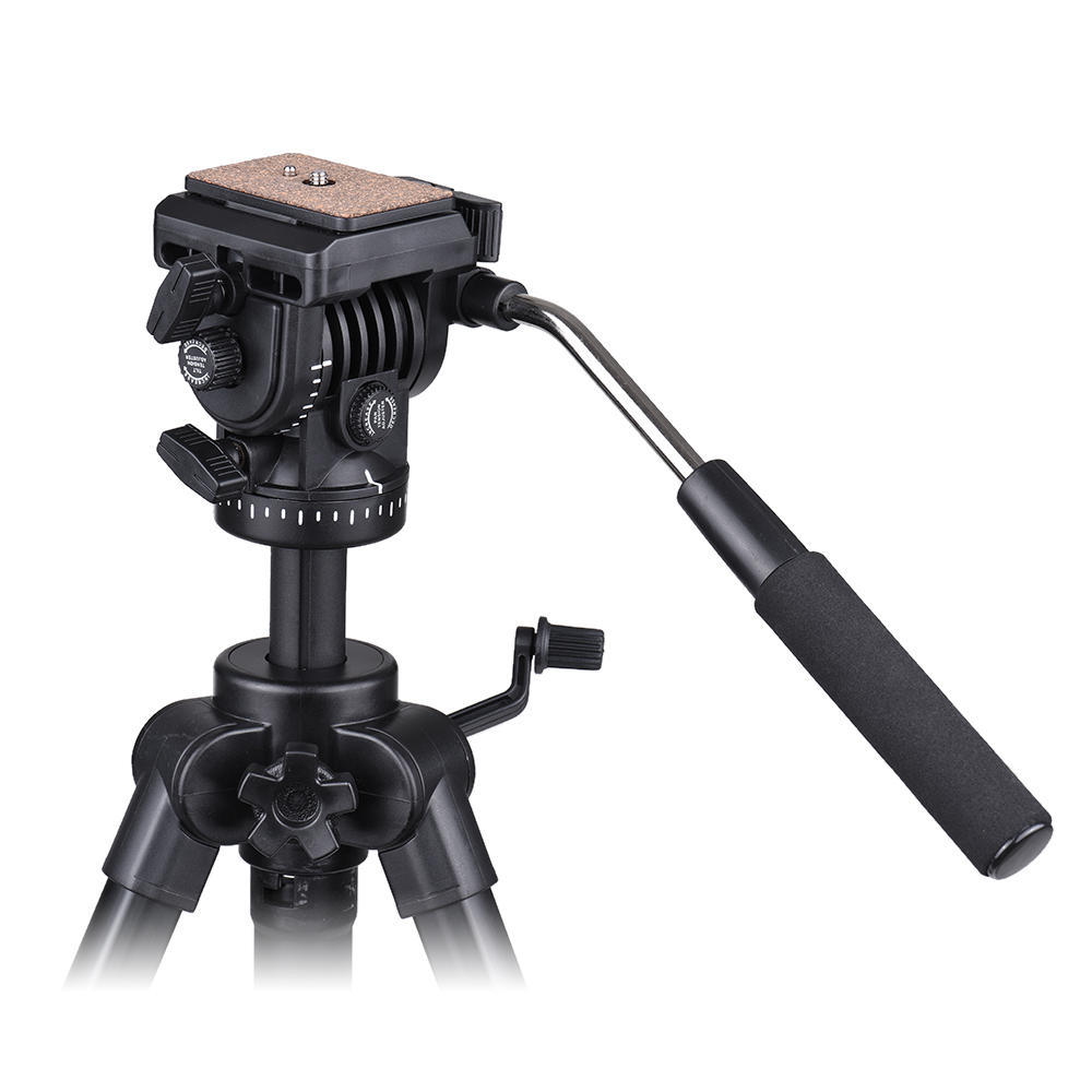 Treppiede Per Fotocamera HSRpro 160 Cm | Regolabile Con Bolla E Piastra A Sgancio Rapido, Borsa Inclusa