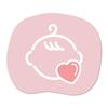 Baby In Car Sticker Sticker Nuance [Pink] Waterproof Baby Car Cute Stylish Car Sticker UV Protection Color Made In Japan