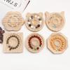 Wooden Bracelet Display Tray - Solid Wood Beaded Ornament Storage and Stall Display Prop