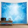 Blue sky and white clouds tapestry wall hanging hippie room background cloth boho home decor beach mat yoga mat sofa bed sheet