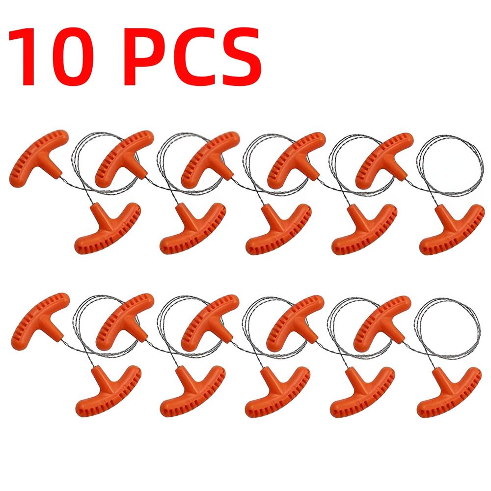 1/2PCS Portable Stainless Steel Wire Saw with Finger Handle Outdoor Camping Hiking Pocket Manual Cutting Chain Saws Survive Tool
