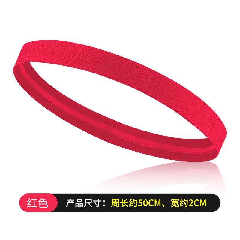Non Slip Stretch Elastic Sweatband Unisex Men Women Sports Headband Sweatband Solid Color Gym Running Yoga Hair Bands Silicone