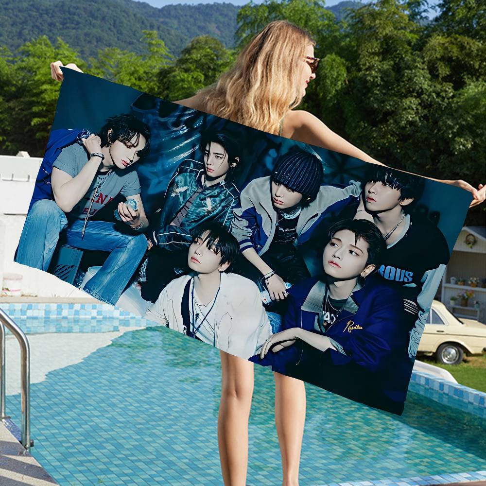 Kpop Band B-boynextdoor Bath Towel Microfiber Soft Water Absorbing Breathable For Girl Kids Decorative Cartoon Beach Towel