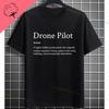 Funny Fpv Drone  Quadcopter Graphic Tshirt With Depressed Drone Needs A Friend Slogan Pure Cotton Short Sleeve Casual Tshirt