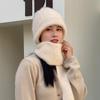 Women Winter  Knitted Hat Hood Scarf Hats Hood Earflap Hat Fashion Accessories