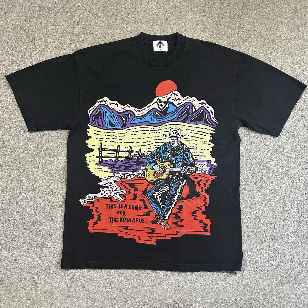 Warren Lotas This Is A Song For The Both Of Us T-Shirt Black Cotton Mens L USA