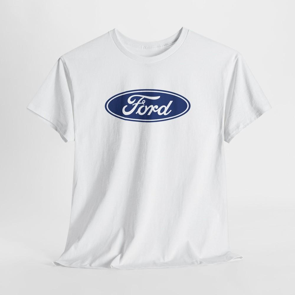 

Ford T-Shirt – Unisex Car Logo Cotton Tee for Men Women or Truck Fans L