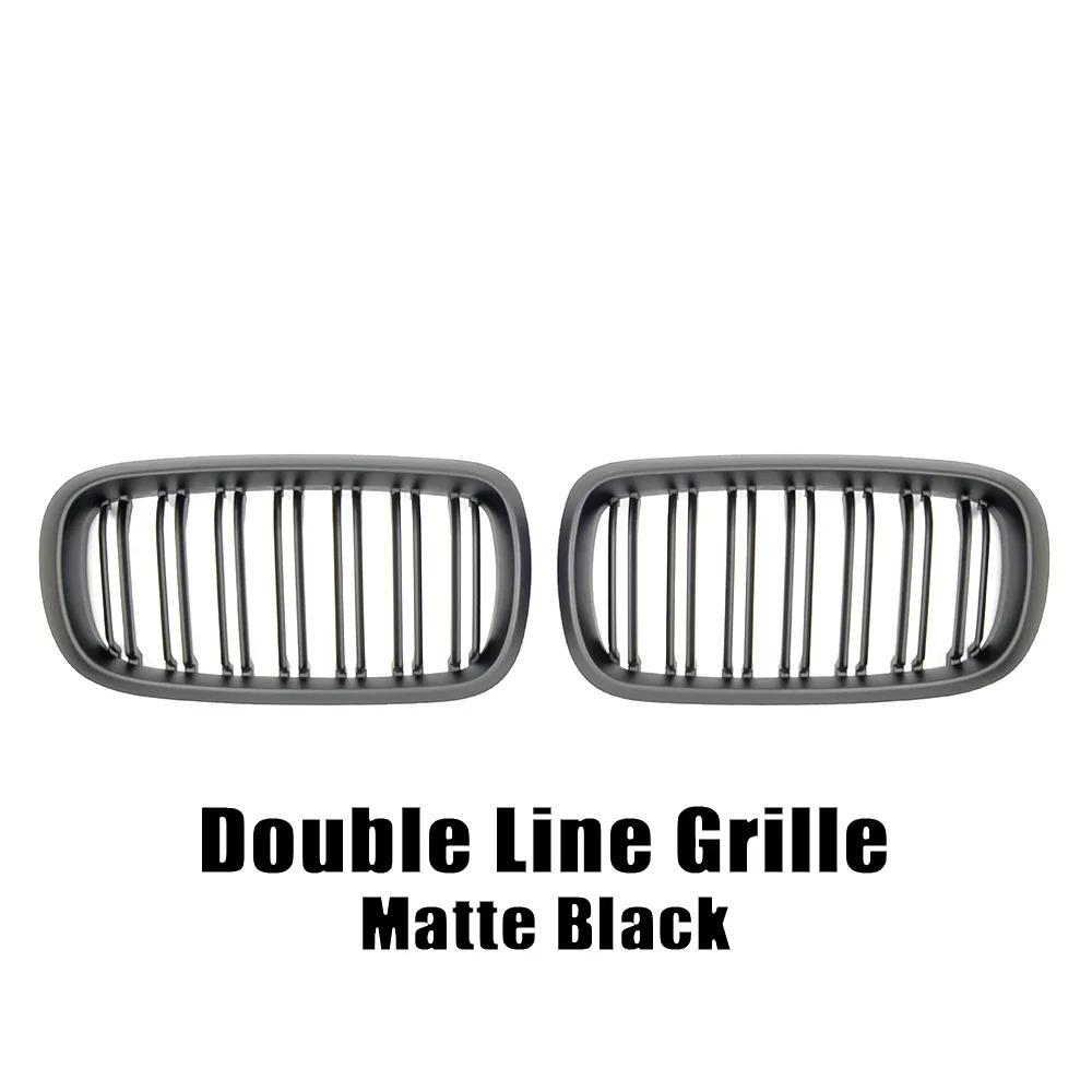 

Front Hood Kidney Grille Bumper Black Dual Grill Replacement Part Car Accessories Fit For BMW F15 X5 F16 X6 2014-2017 B-Matte Black