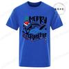 Fashion Women Christmas Crew TShirt Clothes Fashion Short Sleeve Christmas Clothing Vintage Tops Tees Casual Santa Streetwear