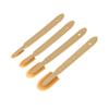 8 Pcs Grout Sealant Spatula Spreader Reusable PU Tips Grout Caulk Finishing Tool 4 Sizes for Kitchen Pantry Bathroom Yellow