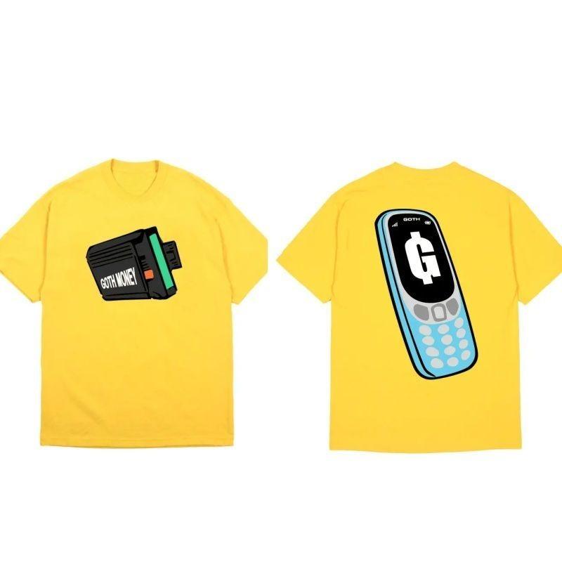 

Goth Money Records Beeper Nokia Phone T-shirt Vintage Mobile Phone Printed Short-sleeved T-shirt 4XL