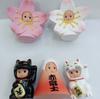 Chibi Spot-Changing Doll Lucky Cat Mount Fuji Cherry Blossom Cute Kawaii Mini Action Figure Desktop Decor Birthday Gifts