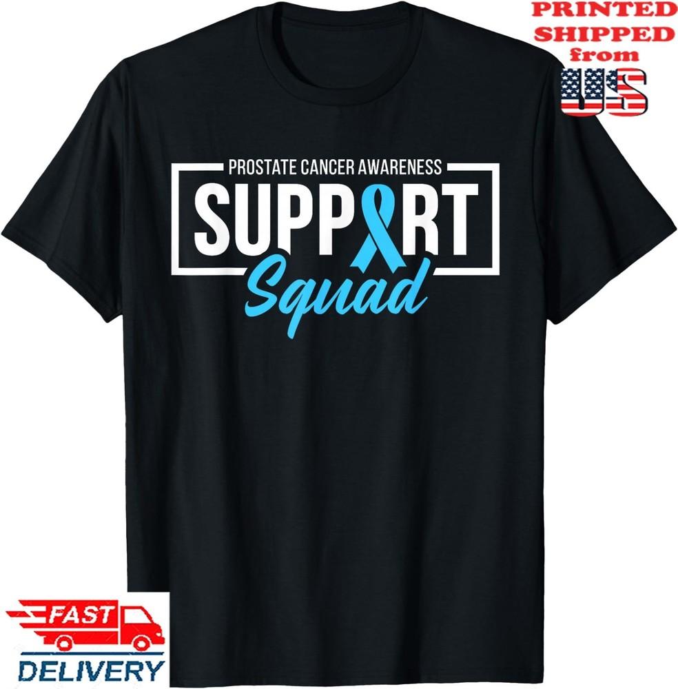 Футболка с синей лентой в поддержку осведомленности о раке простаты, унисекс S