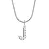 Vnox A-Z Women Initial Necklaces, 26 Letters Alphabet Pendant with Snake Chain, Elegant Dainty Holiday Jewelry Collar