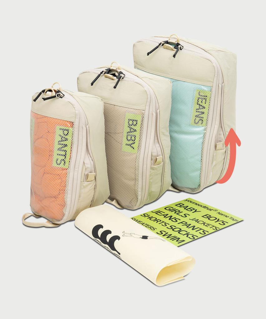 Youneedthat [25-Inch Set] Travel Compression Luggage Organizer Bags S2+M2+L