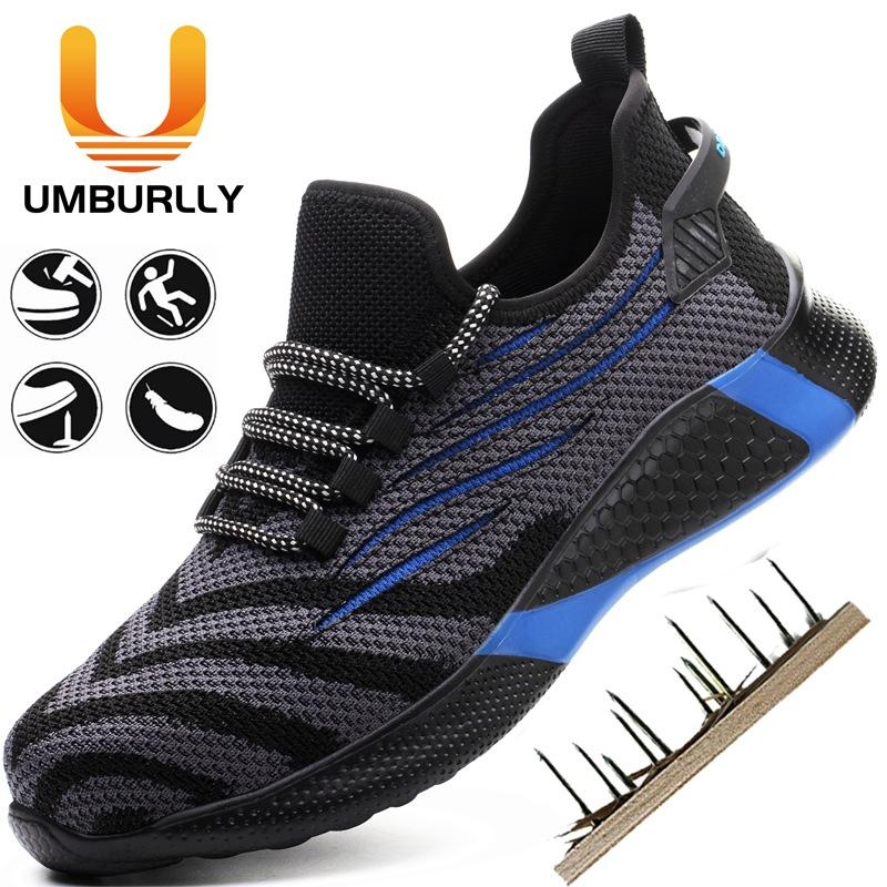 

Men s shoes summer smash-proof and stab-proof work shoes functional shoes flying woven breathable versatile mountaineering shoes women 49 червоний