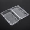 25 PCS Disposable Plastic Hinged Loaf Container Food Fruit Storage Box