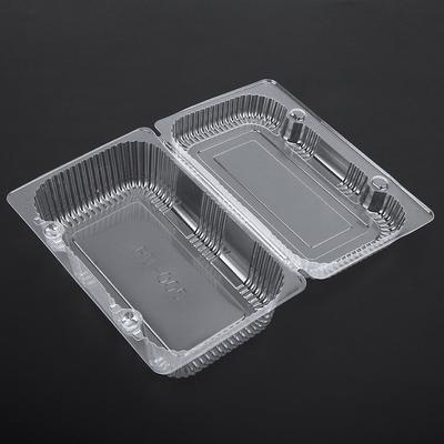 25 PEZZI Contenitore Monouso in Plastica con Cerniera per Panini Scatola per Conservazione Cibo Frutta 18,5 x 12,5 x 7 cm