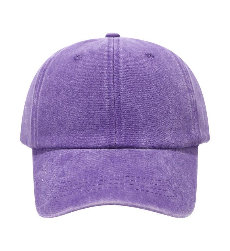 

Adjustable Classic Cotton Baseball Cap for Men & Women - Unstructured Low Brim Dad Hat One Size фиолетовый