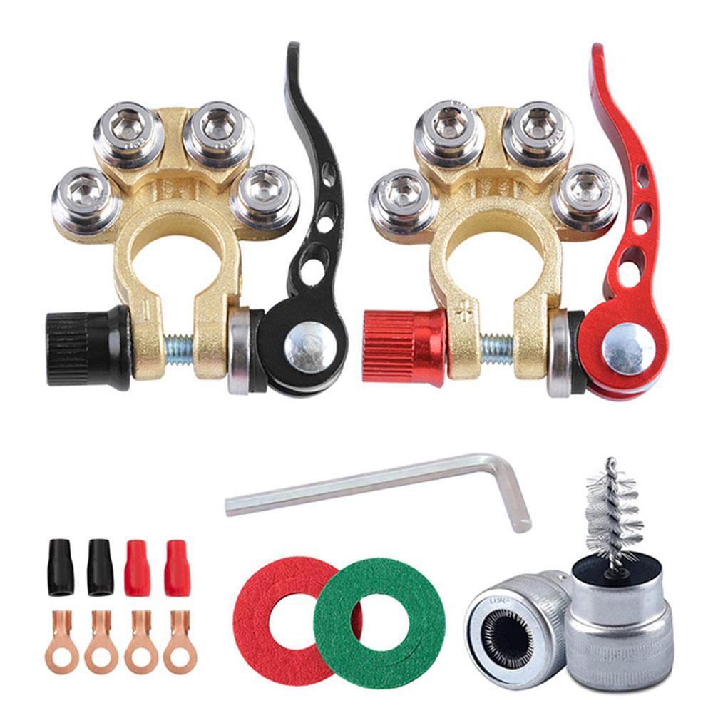 12V 24V Quick Release Disconnect Car Battery Terminal  Connectors Top Post Automobile Wire Cable Clamp For Boat Race Auto