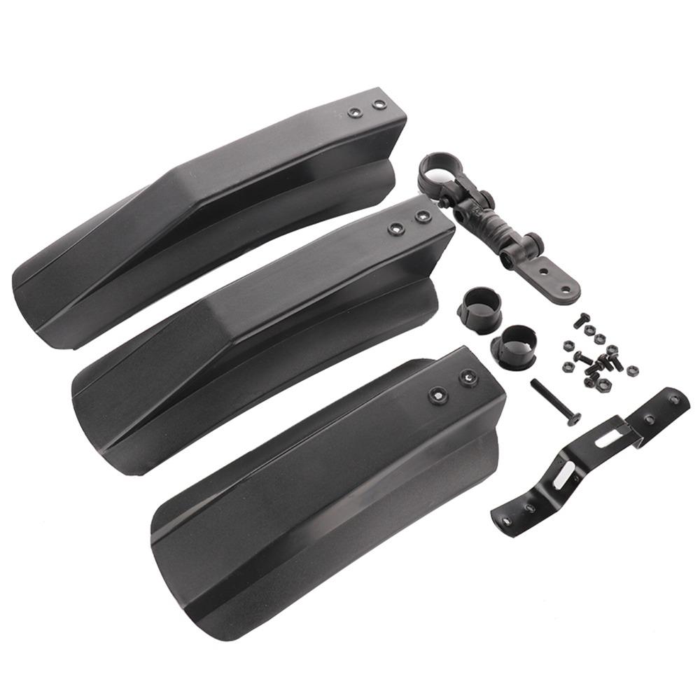 1 Set Easy to Install Bicycle Fenders Plastic Bicycle Rain Shield  for Road and Outdoor Cycling