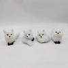 Figurine Peluche Renard Poupée Jouet Mini Renard Accroupi Assis Modèle Peluche Simulation Renard Cadeau d'Anniversaire