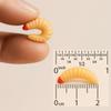 100Pcs Realistic Design Waxworms Fishing Lures Mini Bionic Soft Larva Swimbait Fake Maggots Lures Soft Silicone