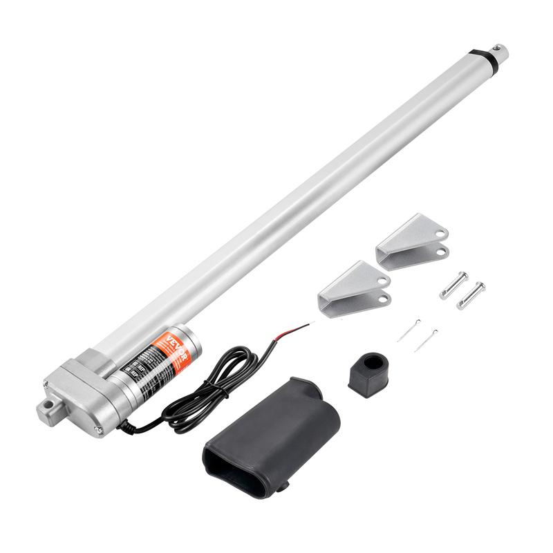 SucceBuy 12V Linear Actuator 3000N 500mm Waterproof IP65 Linear Motor 0.19 /s Linear Actuator with Mounting Bracket for Outdoor other