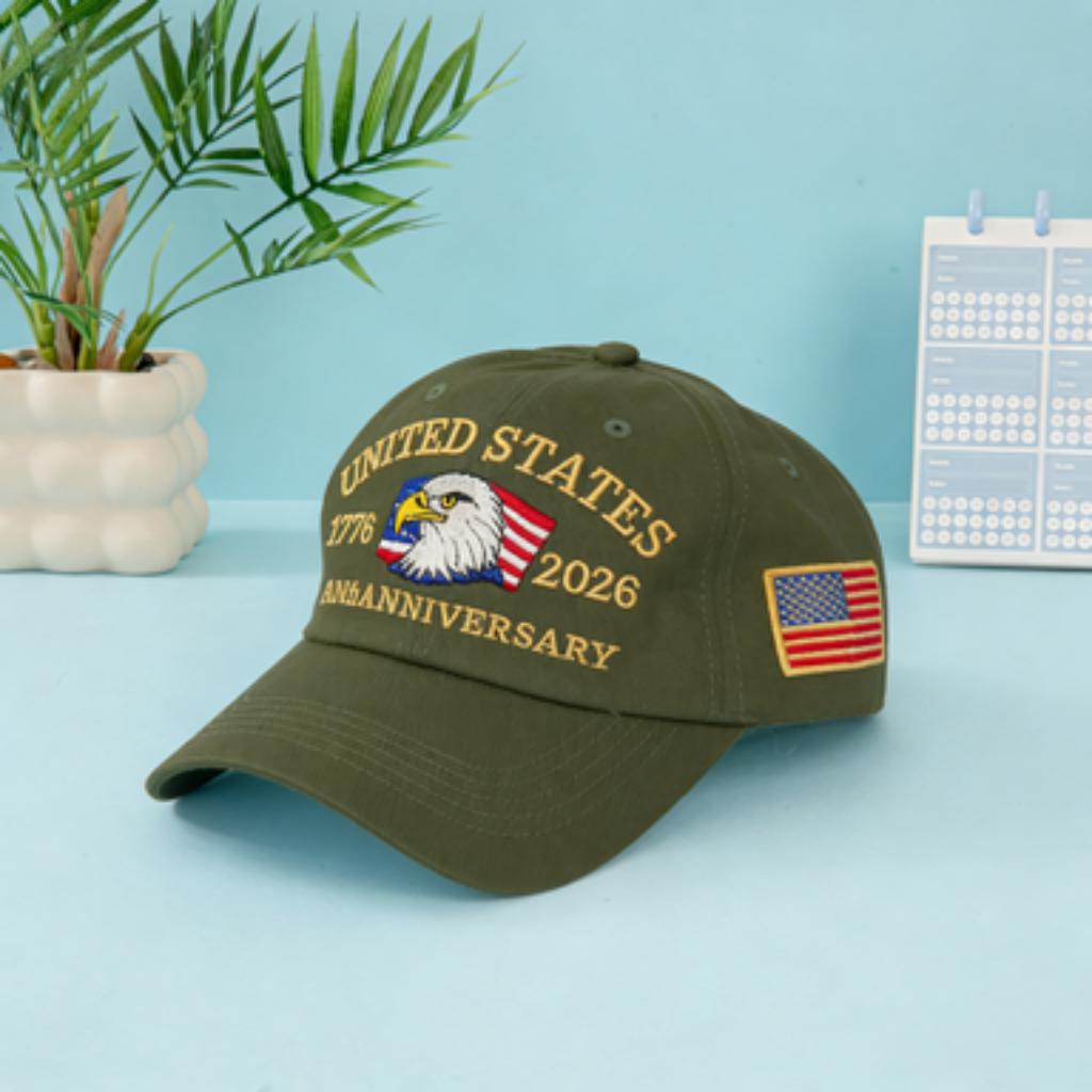 American Flag Eagle Embroidered Baseball Cap Classic Sun Protection Trucker Hat for Women Outdoor Sports Daily Wear