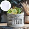 DIY Griechische Architektur Relief Sukkulenten Pflanztopf Harz Silikonform Europäischer Stil Römische Säule Kerzenbecher Gipsformen