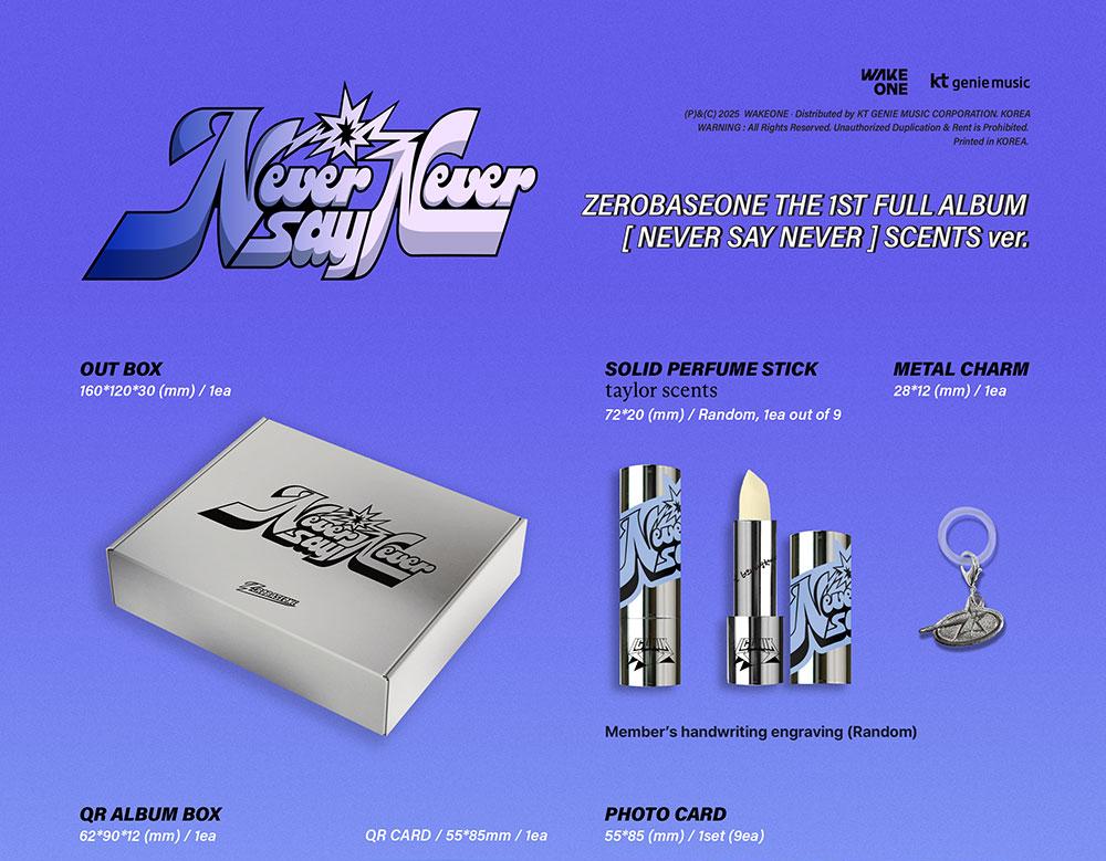 (SCENTS ver. LIMITED) ZB1 (ZEROBASEONE) [NEVER SAY NEVER] 1st Full Album