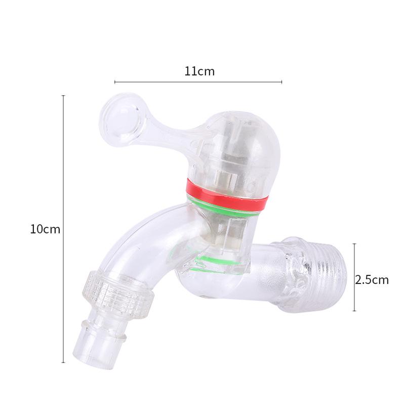 

4-точечный быстрооткрывающийся антифризный и антивозрастной прозрачный кухонный кран с защитой от брызг из пластика