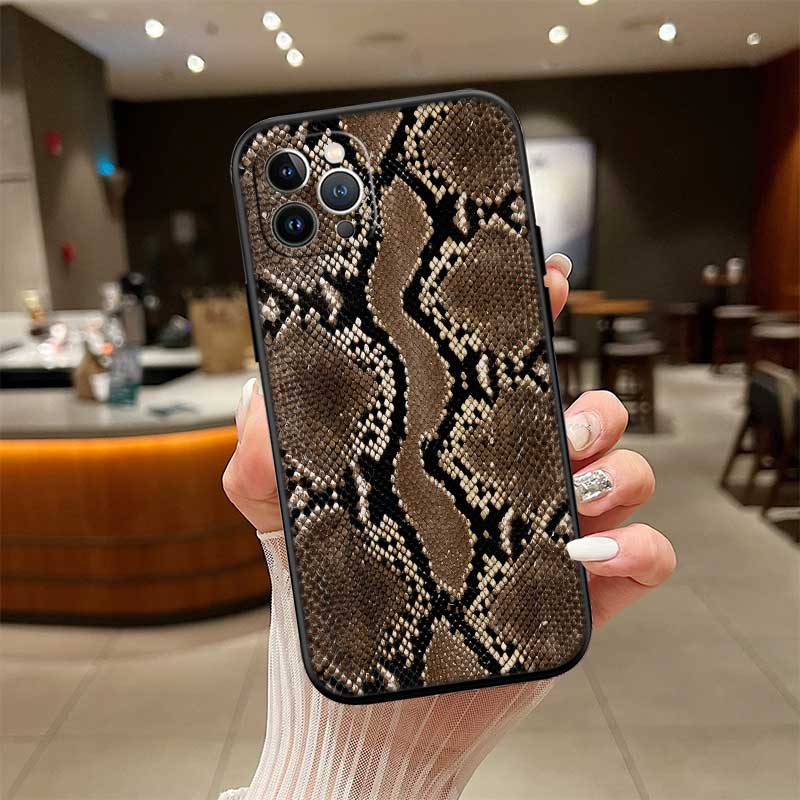 UP46 Slangenhuid DIY Tekening Nieuwe High-End Schelp Telefoonhoesje voor Xiaomi Poco F8 M4 M5 M6 M7 X3 X6 X7 Pro GT NFC Ultra