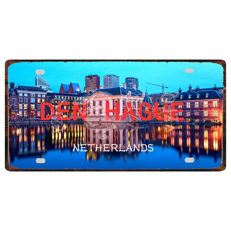 YZFQ30X15CM Bonn Rotterdam Manchester City Retro Tin Metal Sign Travel Souvenir Wall Pub Shop Home Garage  Art Decor  DC-1297B