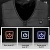 Gilet riscaldato Giacca USB elettrica calda invernale Uomo Donna Cappotto riscaldante termico